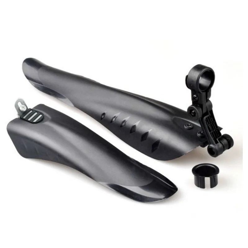 Bike Fender Set - ชุดบังโคลนจักรยาน 2 ชิ้น, บังโคลนพลาสติก PP นุ่มสำหรับล้อหลังจักรยานเสือภูเขา,