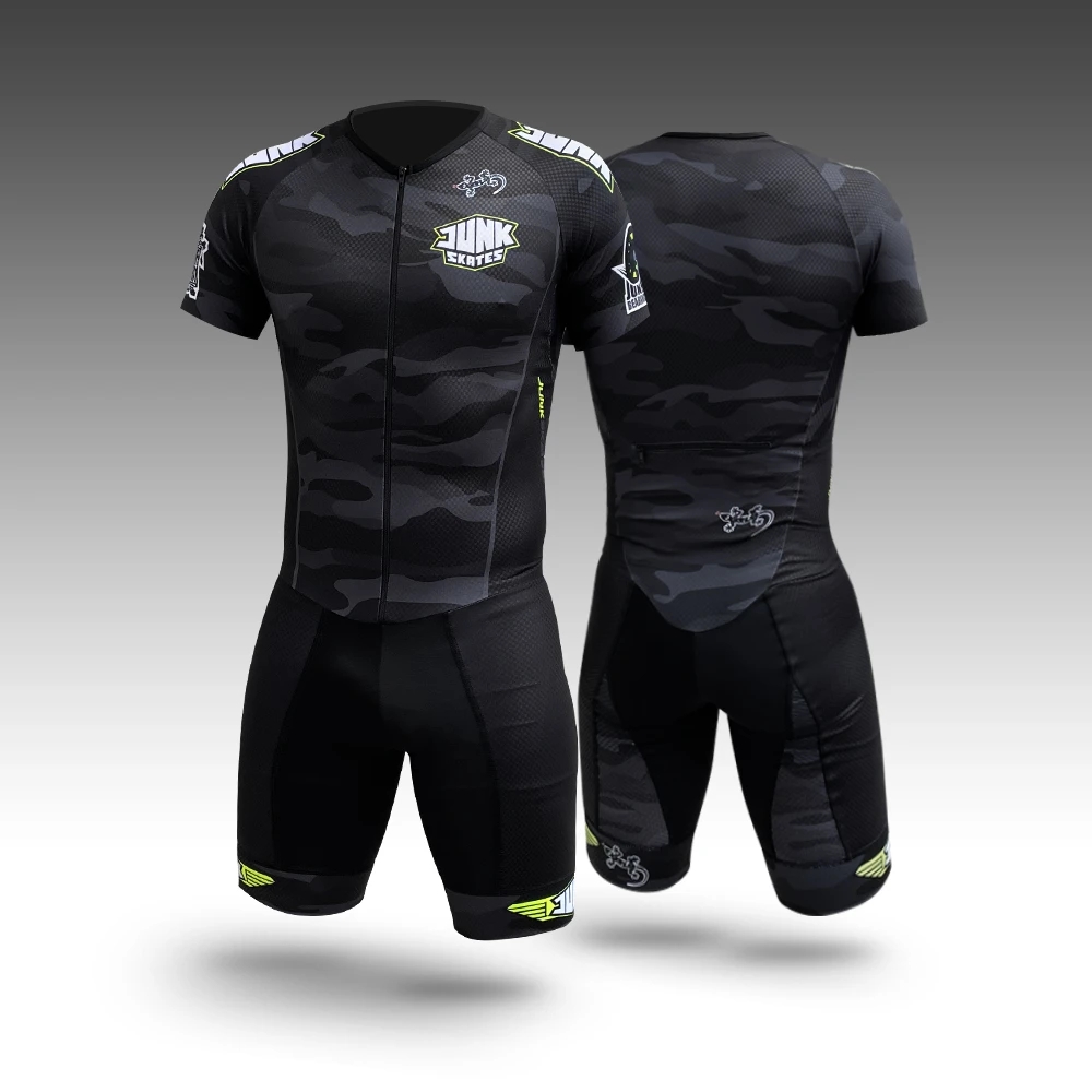 Cycling Gear Outfit - Mans Roller สเก็ตขี่จักรยาน Jersey Triathlon เสื้อผ้า