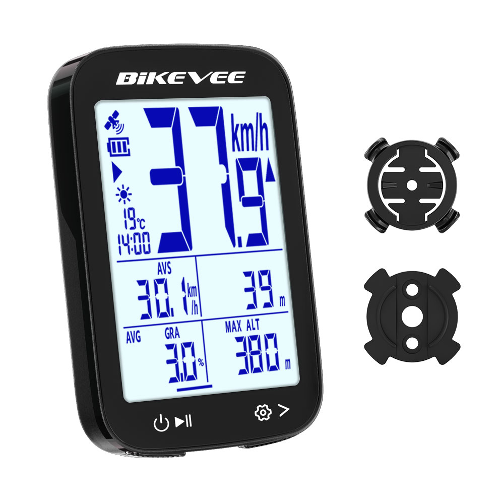 Cycling Gear Holder - Bikevee คอมพิวเตอร์จักรยานไร้สายกันน้ำรุ่นใหม่ล่าสุด หน้าจอ LCD อเนกประสงค์ วัดความสูง