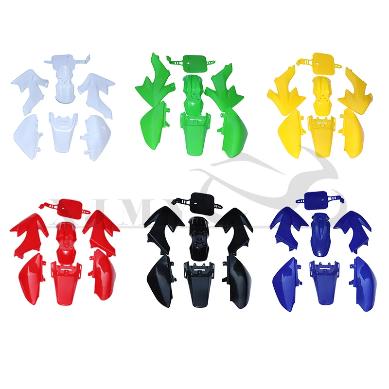 Bike Fender Set - ชุดตัวถังพลาสติกชุดกันชนพลาสติกสำหรับฮอนด้า XR50 CRF50 50/70/90/110/125CC หลุมดินจักรยานสกปรกรถจักรยานยนต์