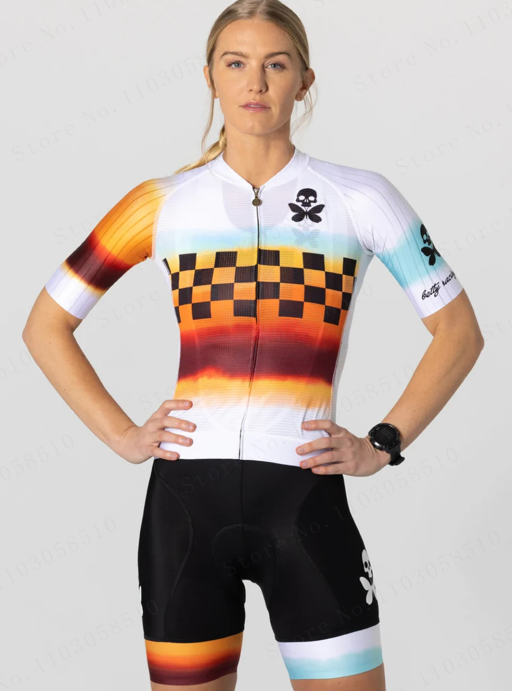 Cycling Gear Ladies - ผู้หญิงขี่จักรยานกีฬากลางแจ้งJerseyกางเกงขาสั้น 9Dชุดแขนสั้นจักรยานการแข่งขันBreathableชุดRoupa Ciclismo 2025