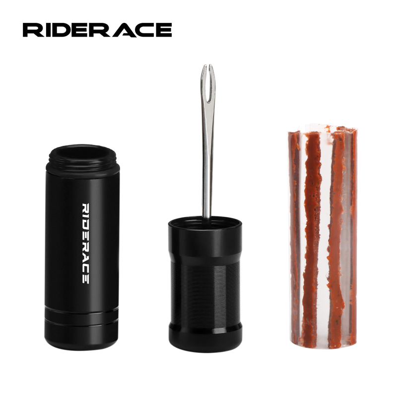 Bike Tube Repair Kit - RIDERACE จักรยานยางซ่อมชุดเครื่องมือจักรยานเสือภูเขายางแบบไม่มียางเจาะ Sealant ยางลายเจาะชุด MTB จักรยาน