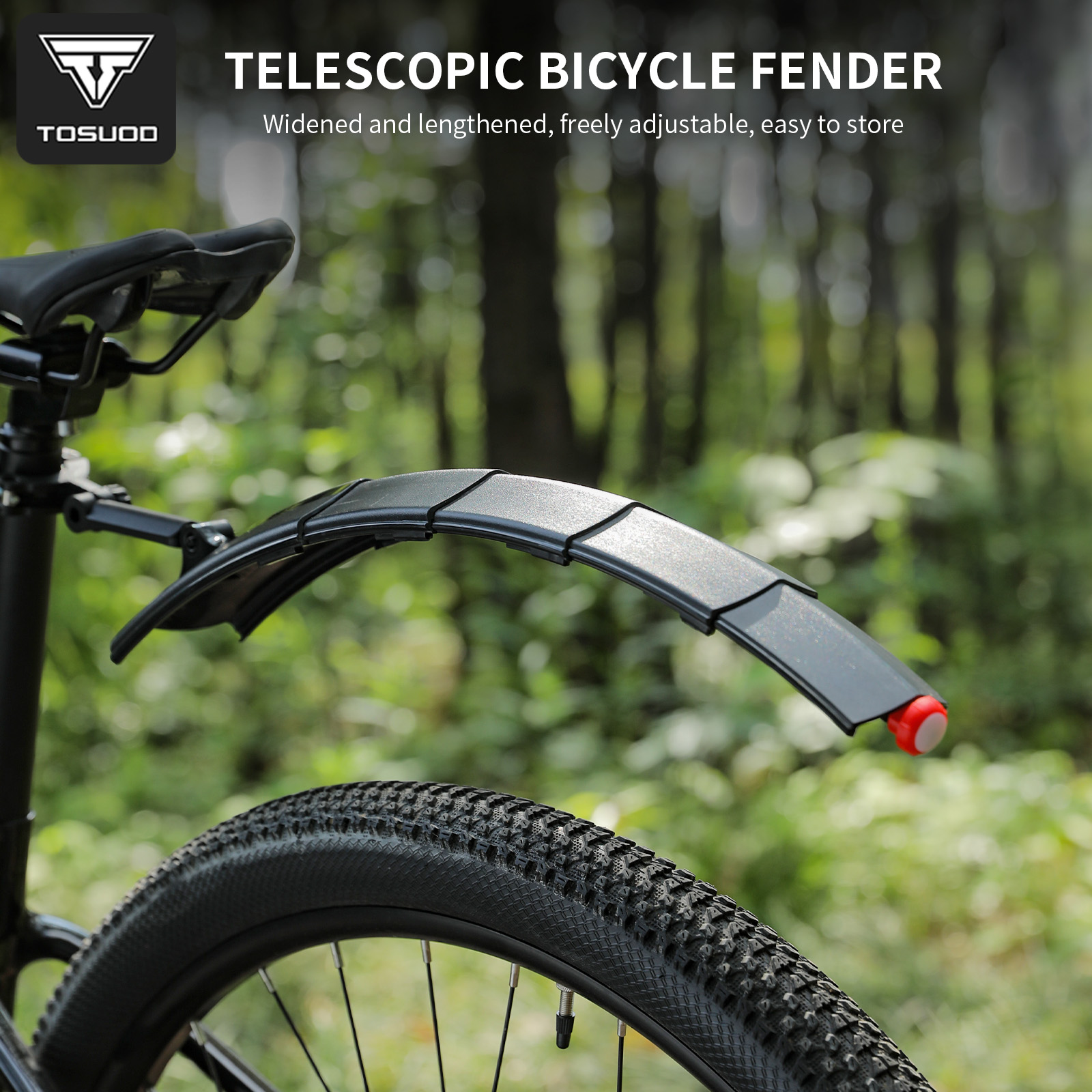 Bike Fender Set - ชุดบังโคลนจักรยาน TOSUOD ปรับความยาวได้ ขยายกว้างขึ้น ยาวขึ้น ถอดประกอบได้รวดเร็ว