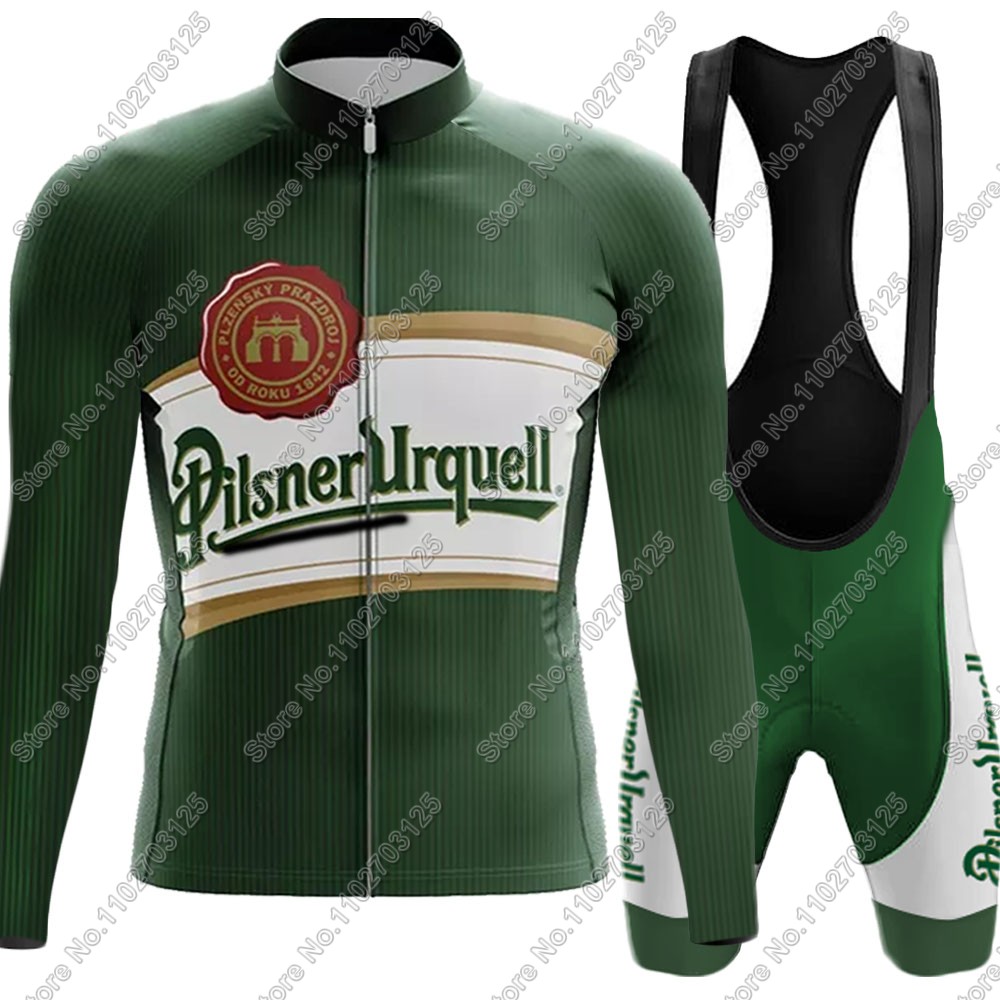 Cycling Gear Outfit - 2025 เครื่องดื่มเบียร์ชุดขี่จักรยานJerseyฤดูร้อนภาษาเช็คคําแขนยาวเสื้อผ้าเสื้อแผนที่กางเกงกางเกงขาสั้นชุดจักรยานMTB Maillot