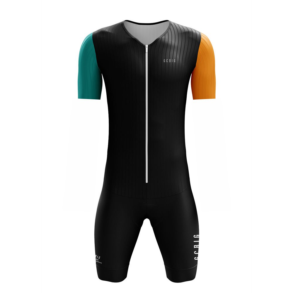 Triathlon Cycling Kit - GG Top Triathlon Suit Mens คุณภาพสูงแผนที่บอดี้สูท