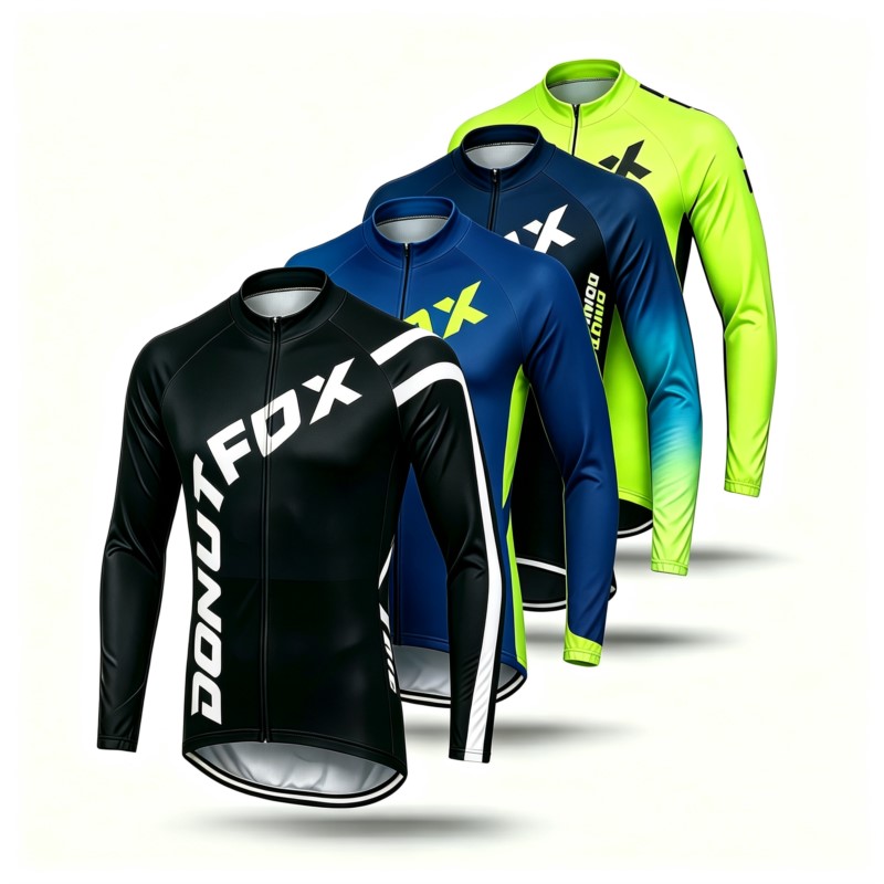 Cycling Gear Outfit - เสื้อเจอร์ซีย์ MTB แขนยาวสำหรับผู้ชายและกางเกงปั่นจักรยาน แห้งเร็ว ชิ้นเดียวหรือชุดเข้าชุดสำหรับการปั่นจักรยานเสือภูเขาและมอเตอร์ครอส