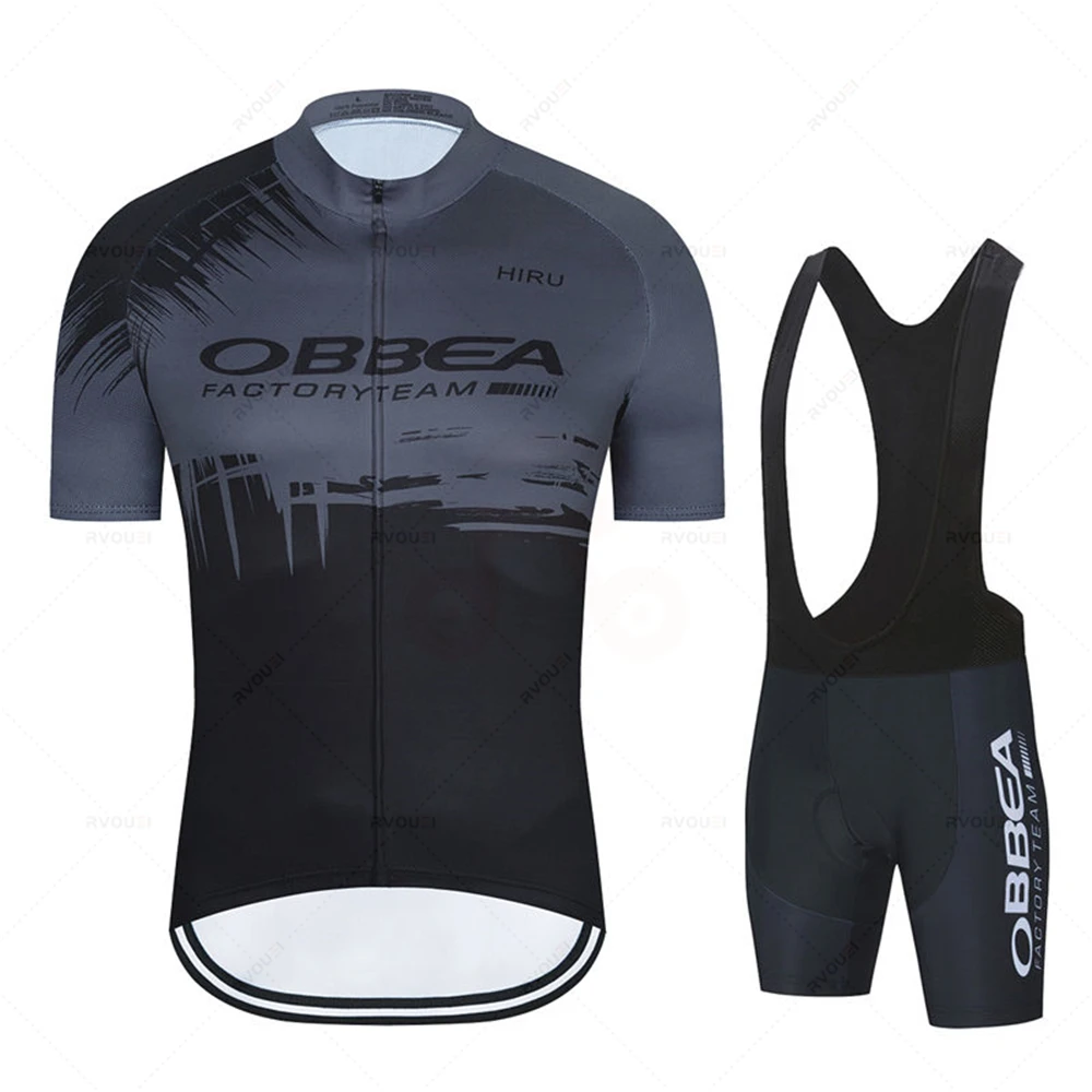Cycling Gear Outfit - ชุดเสื้อเจอร์ซีย์นักปั่น2025 hiru ชุดปั่นจักรยานระบายอากาศได้ดีสำหรับฤดูร้อนเสื้อผ้าปั่นจักรยานเสือภูเขาเสื้อผ้าแข่งกางเกงปั่นจักรยานกีฬา