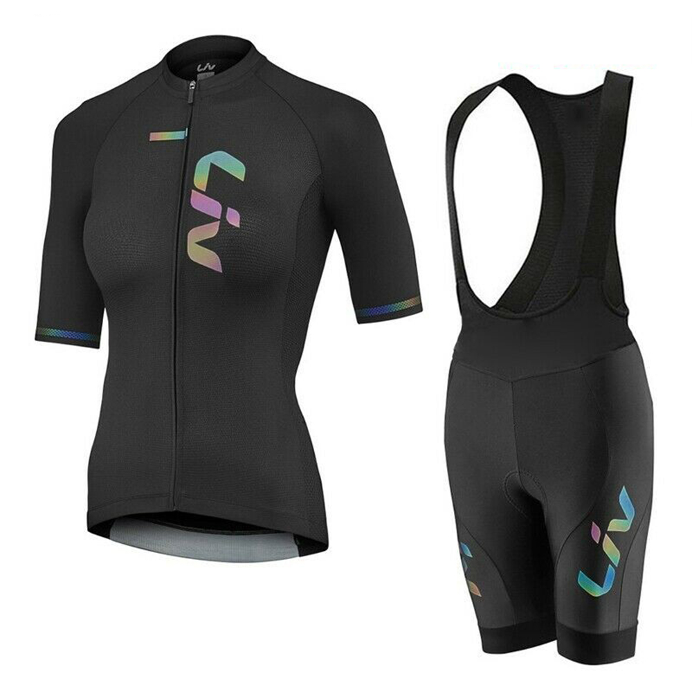 Cycling Gear Outfit - ชุดกางเกงขาสั้นสำหรับเสื้อเจอร์ซีย์นักปั่นชุดปั่นจักรยานเสือภูเขาแขนสั้น19D ผู้หญิงชุดปั่นจักรยานเสื้อสำหรับใส่ปั่นจักรยานเสื้อสำหรับผู้หญิง