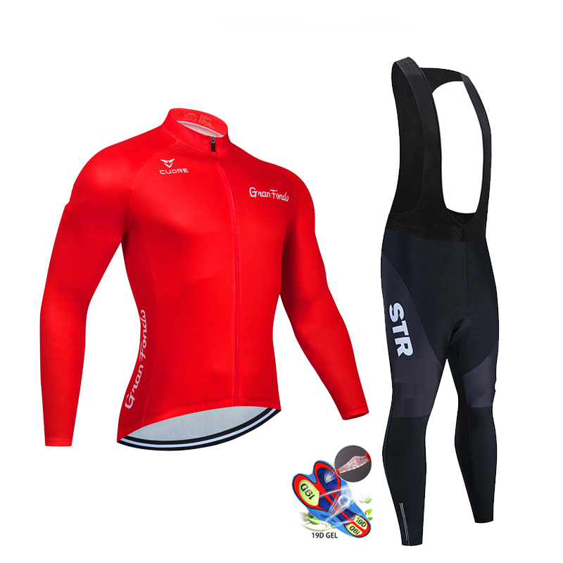 ฤดูใบไม้ร่วงสีดําชุดขี่จักรยาน - Cycling Gear Outfit บทวิจารณ์และราคา