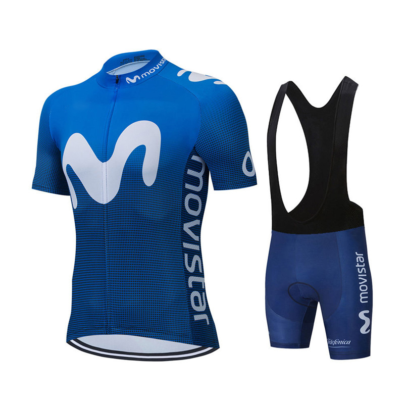 ฤดูร้อนใหม่ Movistar ทีมชุดขี่ - Cycling Gear Outfit บทวิจารณ์และราคา
