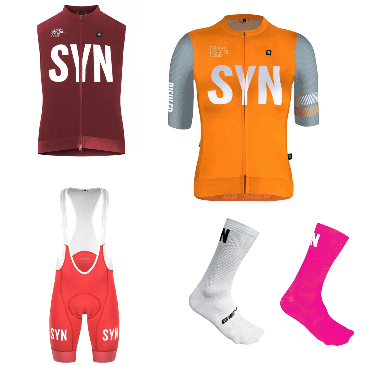 SYN เสื้อปั่นจักรยานแขนสั้นสีข - Cycling Gear Outfit บทวิจารณ์และราคา