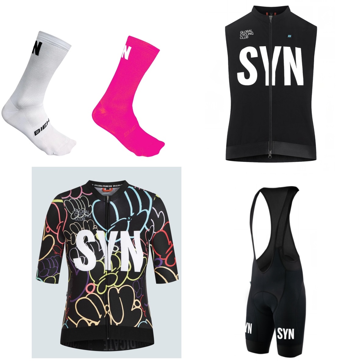 SYN เสื้อปั่นจักรยานแขนสั้นสีข - Cycling Gear Outfit บทวิจารณ์และราคา