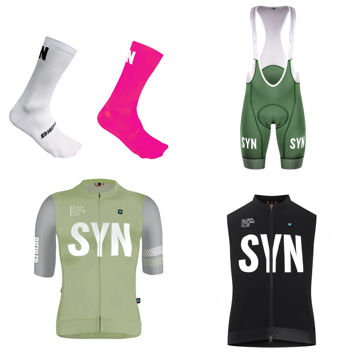 SYN เสื้อปั่นจักรยานแขนสั้นสีข - Cycling Gear Outfit บทวิจารณ์และราคา