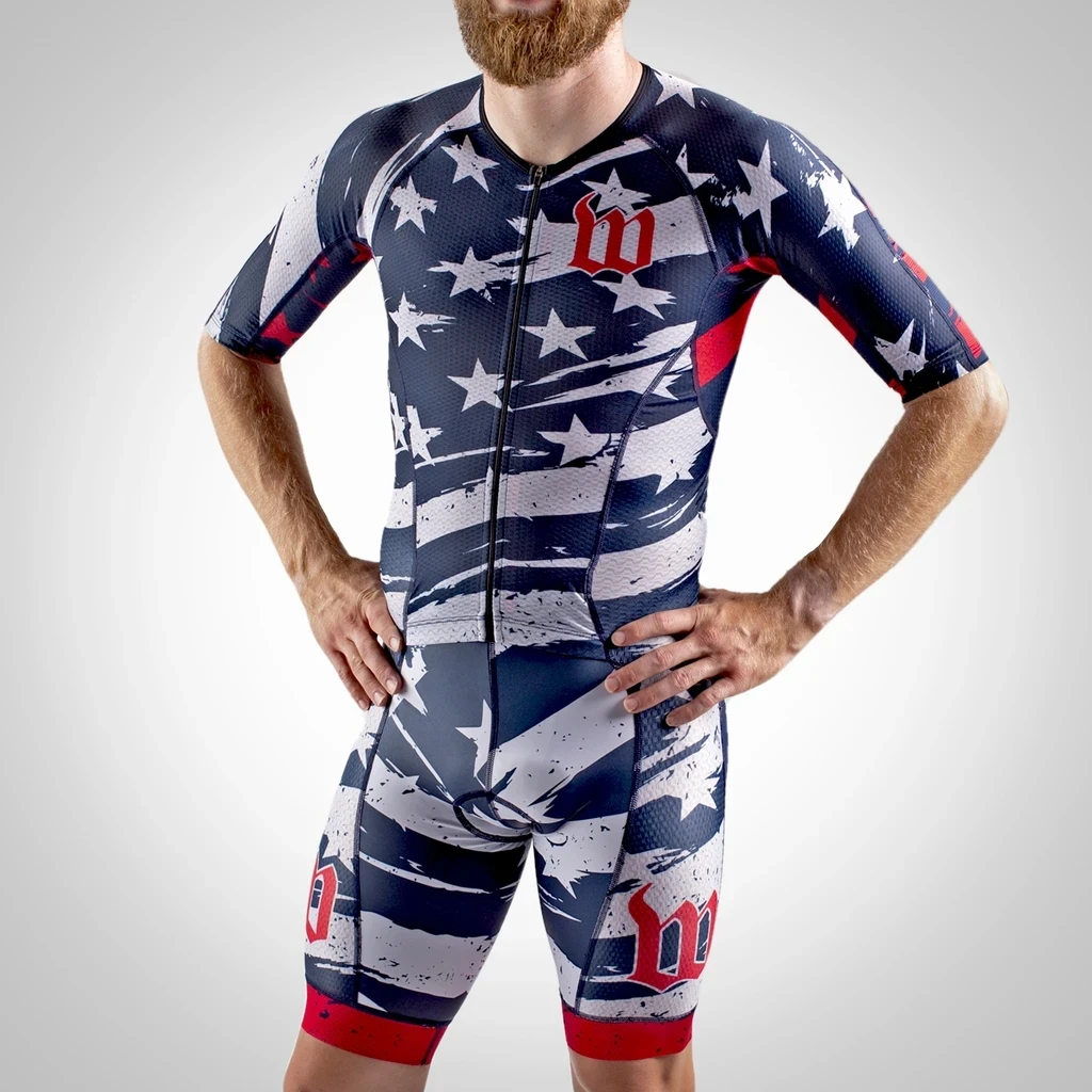 Wattie Ink Men Skinsuit Cyclin - Triathlon Cycling Kit บทวิจารณ์และราคา