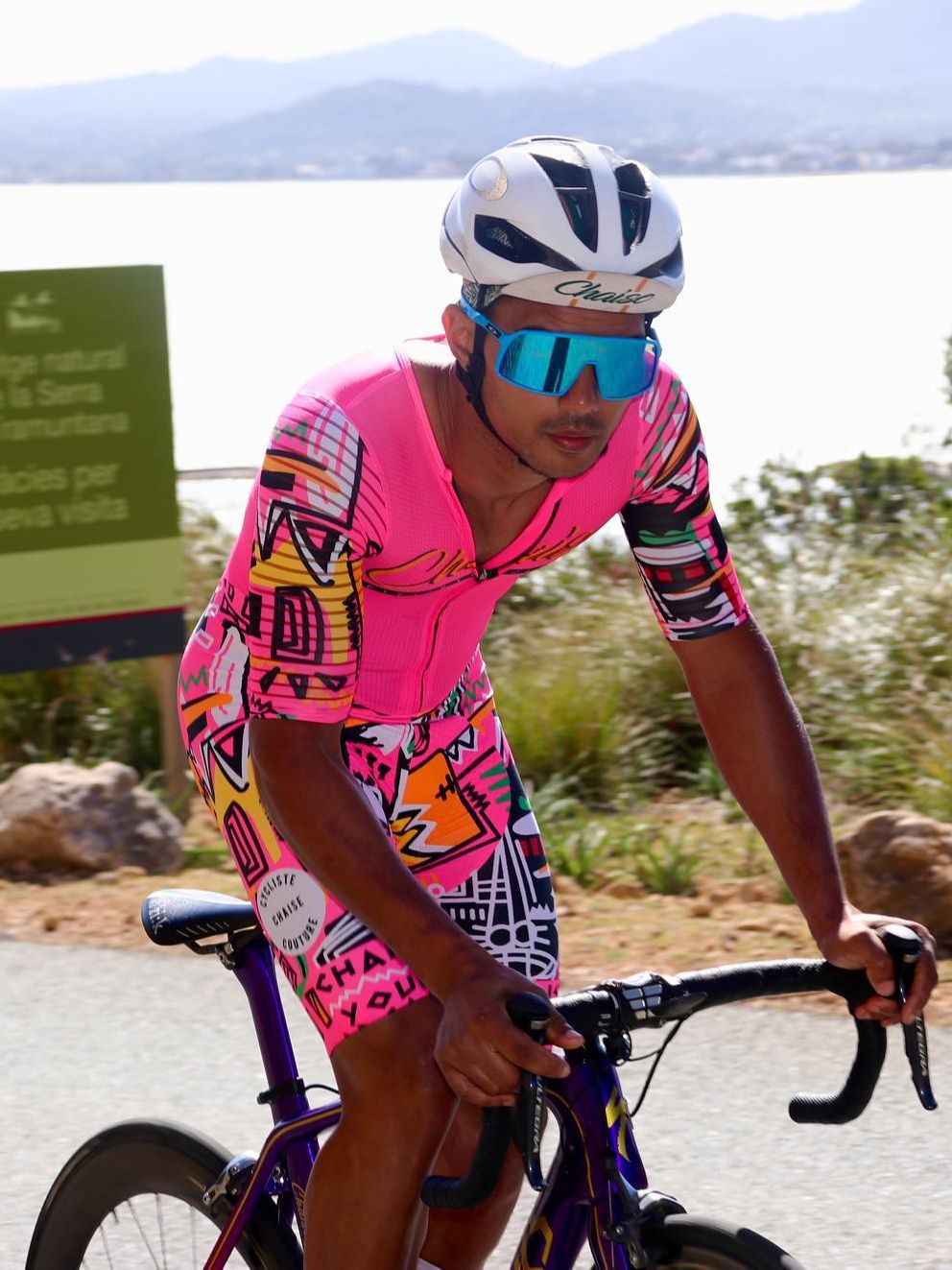 Chaise Cycliste ชุดสกินสูทสำหร - Triathlon Cycling Kit บทวิจารณ์และราคา