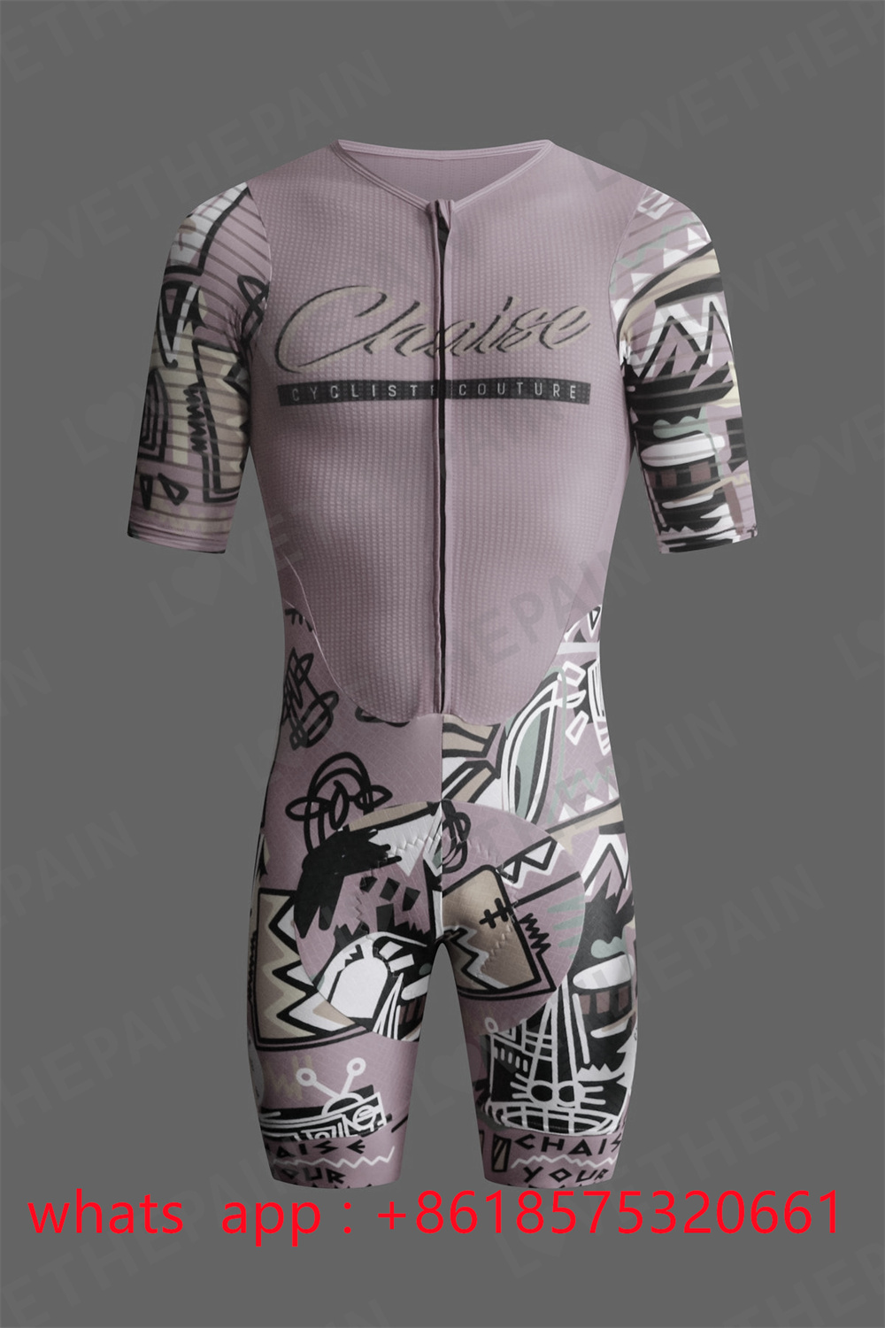 Chaise Cycliste ชุดสกินสูทสำหร - Triathlon Cycling Kit บทวิจารณ์และราคา