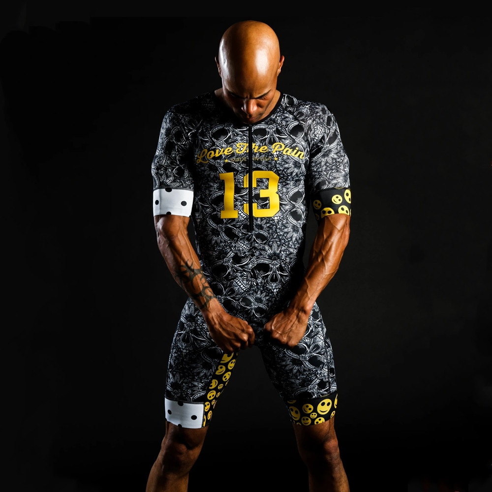 ชุดแข่งไตรกีฬาสำหรับผู้ชาย ชุด - Triathlon Cycling Kit บทวิจารณ์และราคา