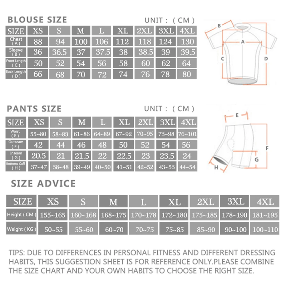 ชุดเสื้อเจอร์ซีย์นักปั่น2025 h - Cycling Gear Outfit บทวิจารณ์และราคา